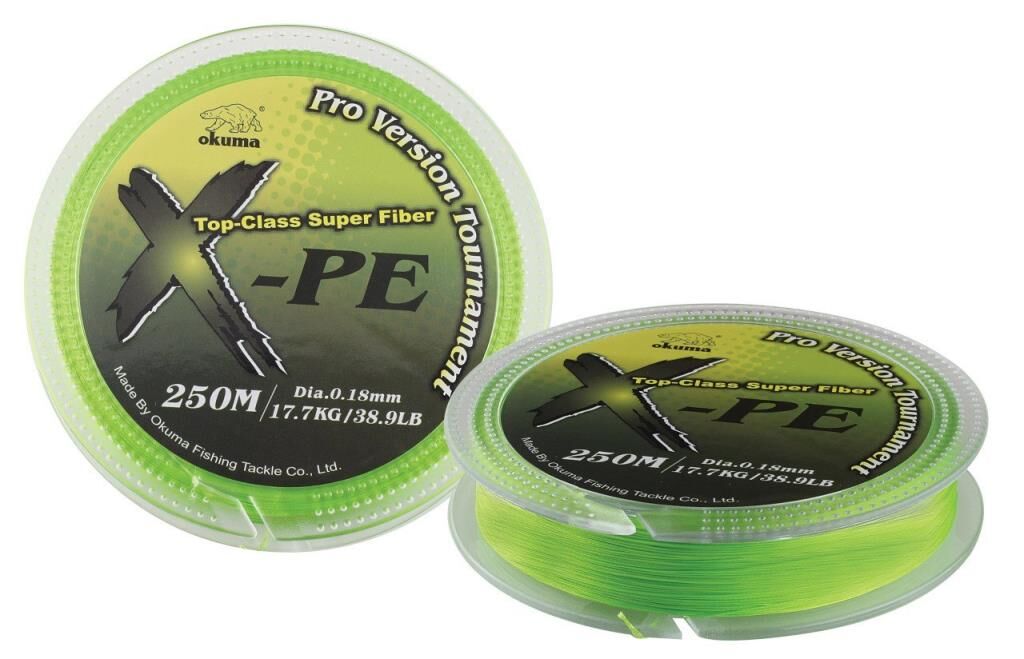 OKUMA X-Pe Dynema 8 Kat 250 Mt Örgü / İp Misina - 0,20 mm