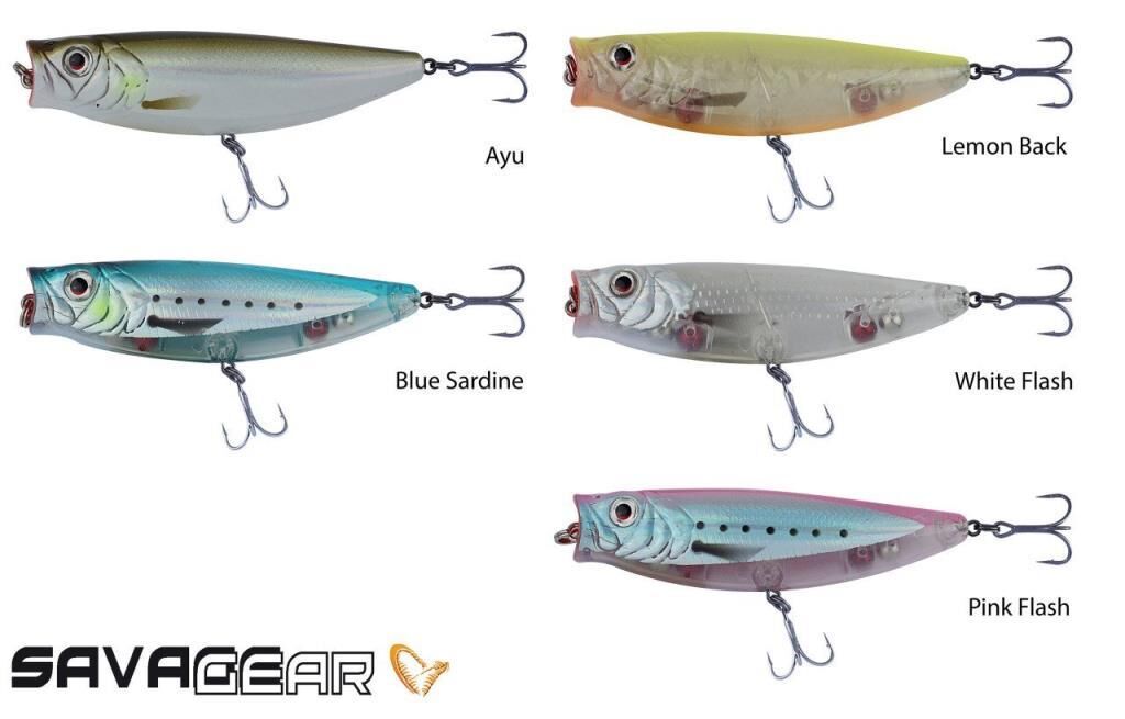 SAVAGE GEAR 3D Minnow Pop Walker 80 8cm 14g Suni Yem 03-White Flash