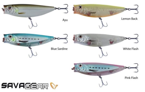 SAVAGE GEAR 3D Minnow Pop Walker 80 8cm 14g Suni Yem 03-White Flash