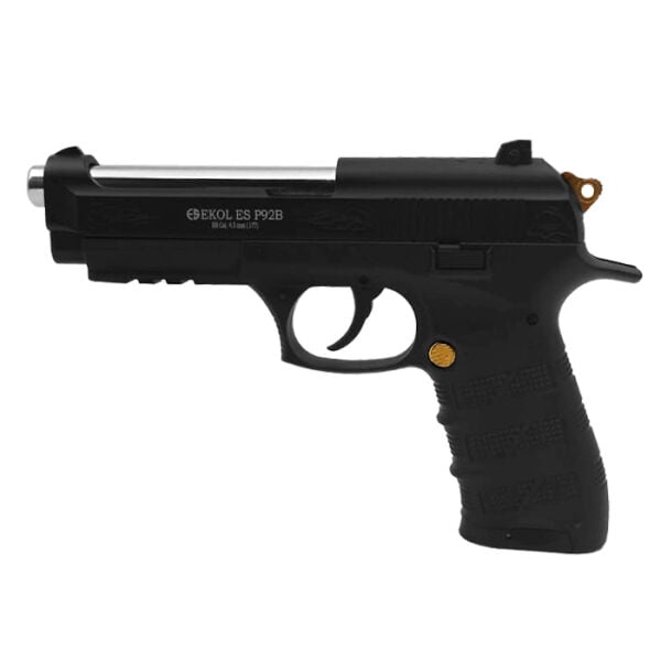 EKOL S P92 B Polimer Siyah Altın Havalı Tabanca - Blowback