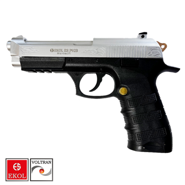 EKOL S P92 B Polimer Beyaz Altın Havalı Tabanca - Blowback