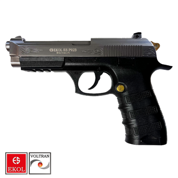 EKOL S P92 B Polimer Füme Altın Havalı Tabanca - Blwbck