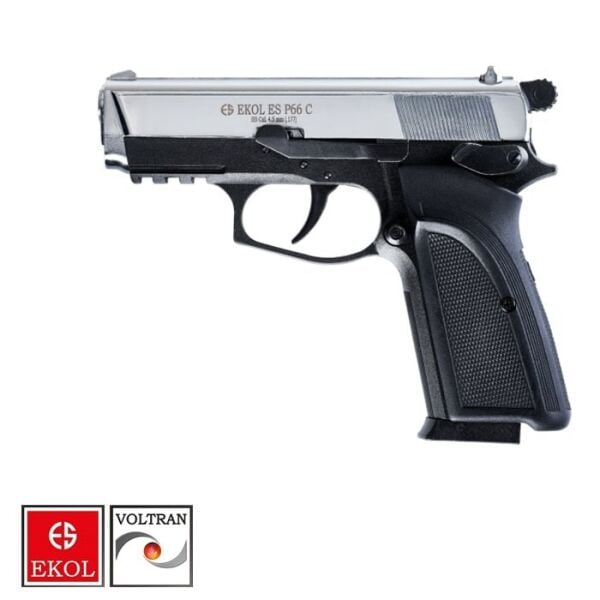 EKOL S P66 Compact Polimer Parlak Beyaz Havalı Tabanca