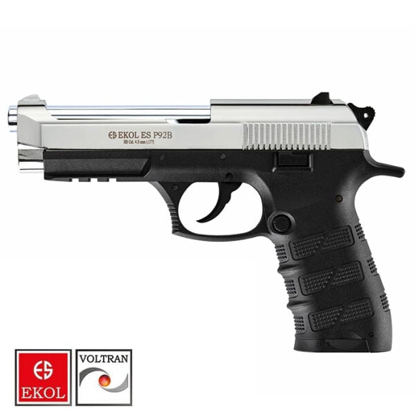 EKOL S P92 B Polimer P. Beyaz Havalı Tabanca - Blowback