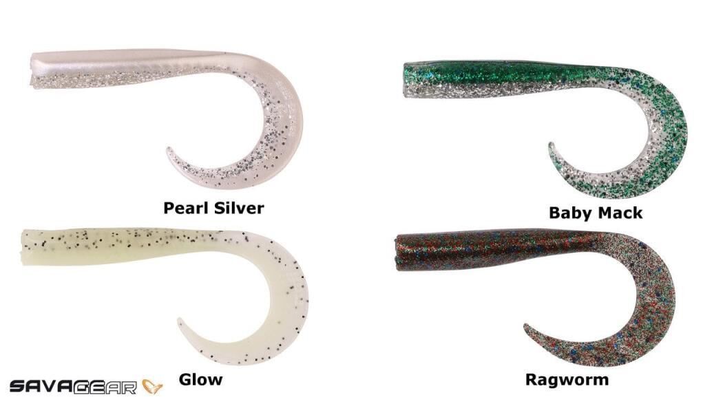 SAVAGE GEAR LB Sandeel Curltail 10 cm 5 Adet Suni Yem Glow