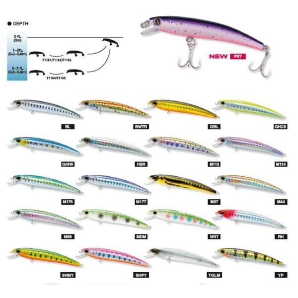 D.YO-ZURI Pins Minnow Holo F1015-M37 F 70 Maket Yem