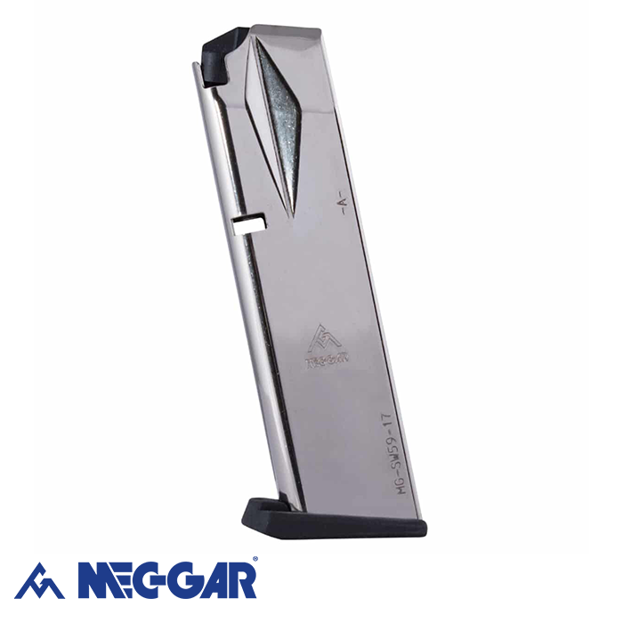 MEC-GAR S&W 5906 17 Rd Beyaz Tabanca Şarjörü