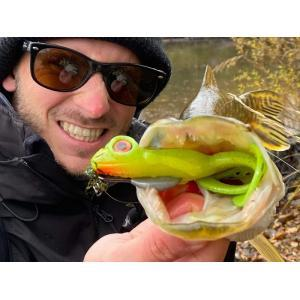 SPRO Iris The Frog 10cm 10gr Silikon Yem UV Fluo Green
