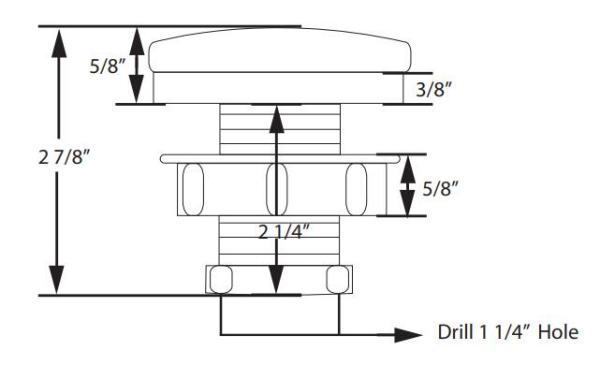 SCOTTY 444 Plastik Dişli Güverte Monte Vida-Somun Seti
