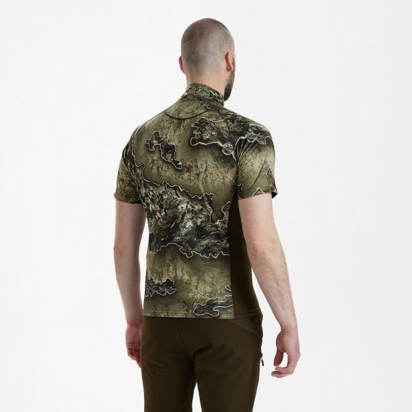 DEERHUNTER Yaka Fermurlı K.Kollu Realtree Tişört XL