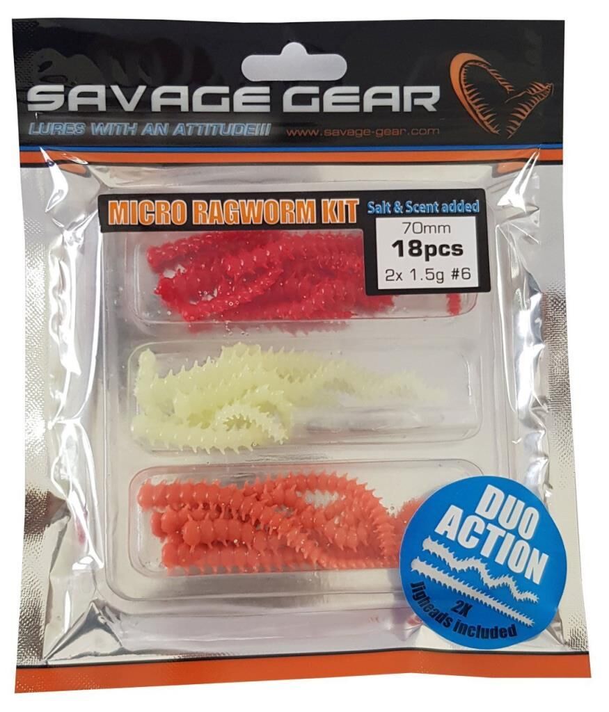SAVAGE GEAR Lrf Ragworm Kit 18+2 Adet Suni Yem