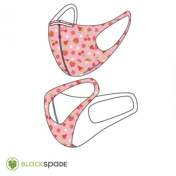 BLACK SPADE ÇOCUK KORUYUCU MASKE MEYVE DESEN S1