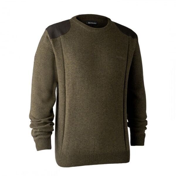 DEERHUNTER Sheffield Knit Yeşil Kazak 2XL