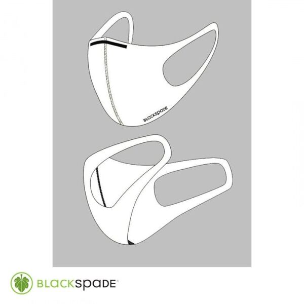 BLACK SPADE UNISEX KORUYUCU MASKE BEYAZ S