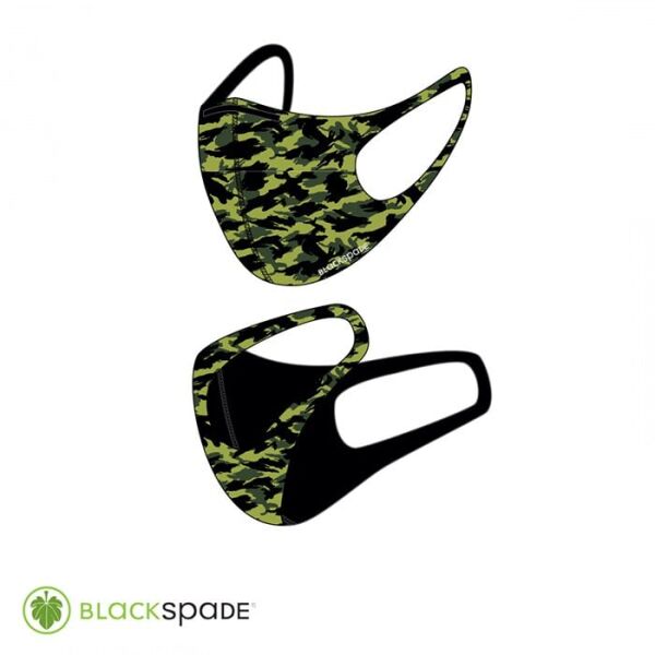 BLACK SPADE ÇOCUK KORUYUCU MASKE YEŞİL KAMO S2