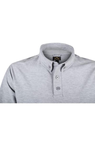 VAV Tlac-01 Polo Yaka Tişört Gri L