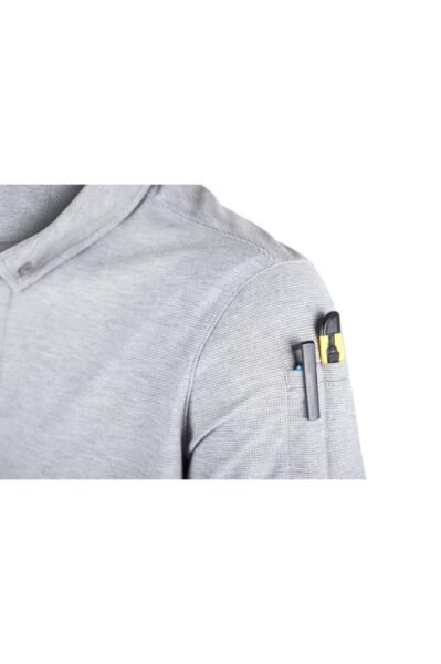 VAV Tlac-01 Polo Yaka Tişört Gri L