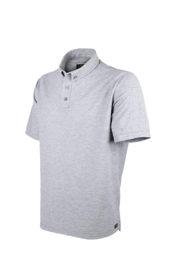 VAV Tlac-01 Polo Yaka Tişört Gri L