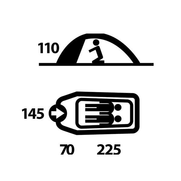 HUSKY Flame 2 Kişilik Çadır Yeşil