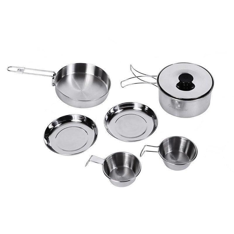 KINGCAMP BACKPACKER III Silver Yemek Set (2 Kişi)