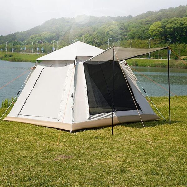 DFT 3 Kişilik Otomatik Çadır 200x200x135cm - Bej/Yeşil