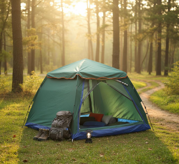 DFT 6-8 Kişilik Otomatik Çadır 300x300x200cm - Mavi/Yeşil/Bej