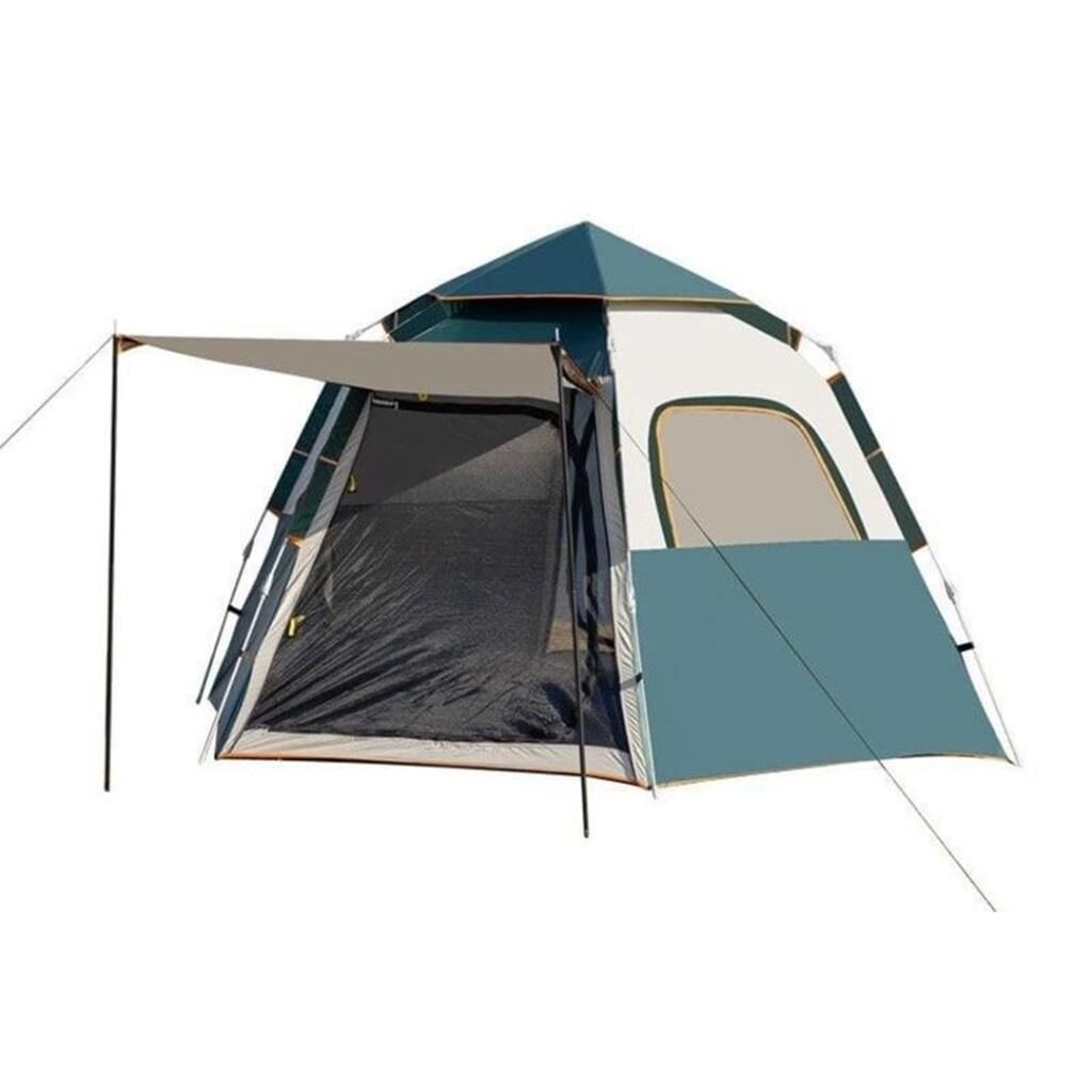 DFT 4 Kişilik Otomatik Çadır 210x210x150cm - Yeşil/Bej