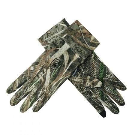 DEERHUNTER Max 5 Kamuflaj Desenli Silikon Noktalı Eldiven – M