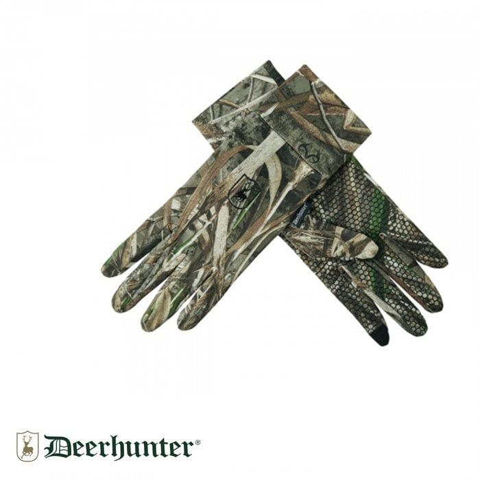 DEERHUNTER Max 5 Kamuflaj Desenli Silikon Noktalı Eldiven – M
