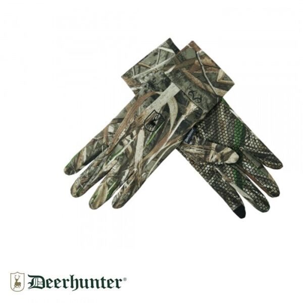 DEERHUNTER Max 5 Kamuflaj Desenli Silikon Noktalı Eldiven – M