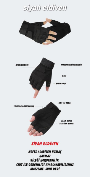 NURGAZ Parmaksız Eldiven