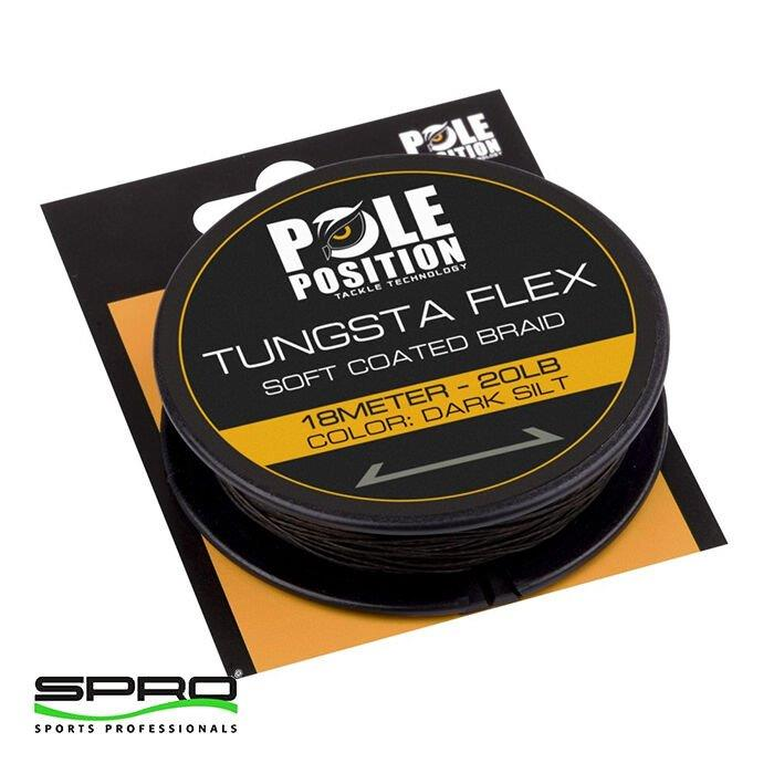 SPRO Tungstaflex Dark Silt 20lb 18m İp Misina