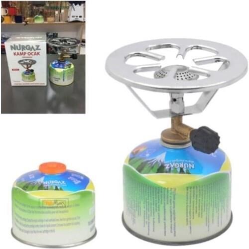 NURGAZ Pergamon Karavan / Kamp / Piknik Ocak + 1 Adet Kartuş