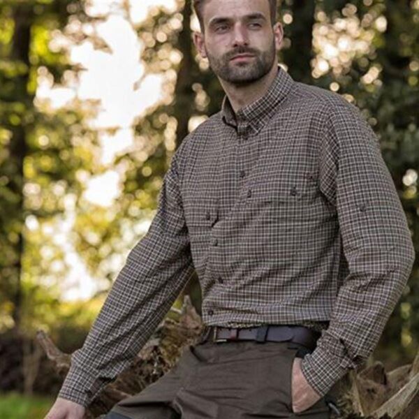 T. DEERHUNTER Tucker 399 Bamboo Uzun Kol Gömlek 43/44