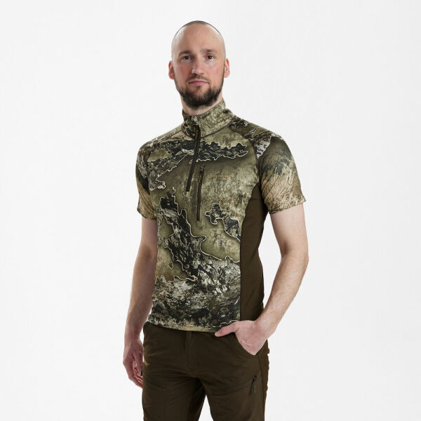 DEERHUNTER Yaka Fermarlı K.Kollu Realtree Tişört M