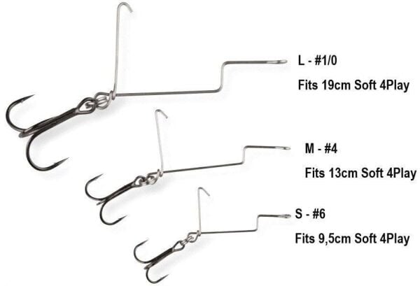SAVAGE GEAR 4Play Offset Treble M #4 3 Adet