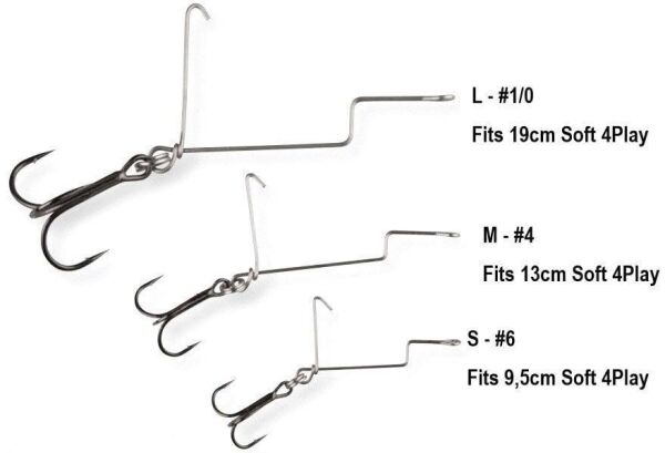 SAVAGE GEAR 4Play Offset Treble M #4 3 Adet