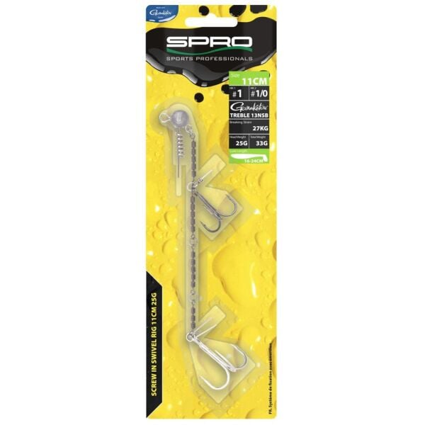 SPRO HD Screw in Swivel Rig 9CM 10G