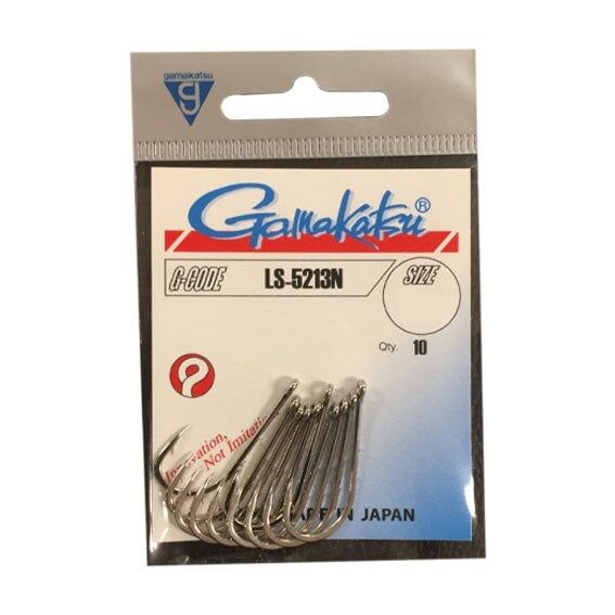 GAMAKATSU LS-5213N No:2/0 Nikel Olta İğnesi 1/10