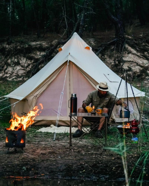 NURGAZ Campout Büyük Kamp Çadırı Kanvas Çadır