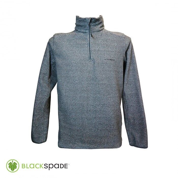 BLACK SPADE POLAR SWEATSHIRT GRİ ÇİZGİLİ XL