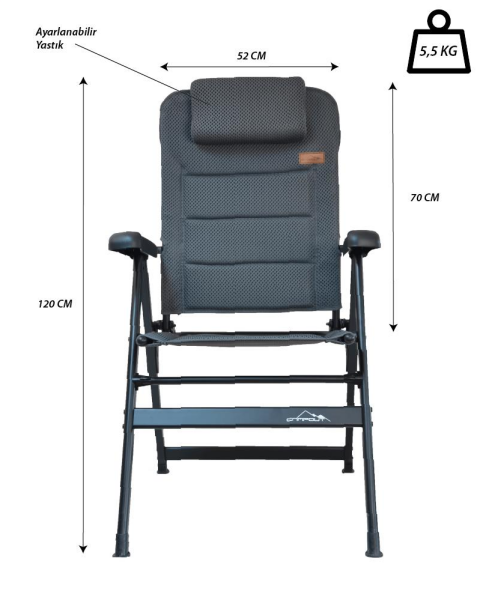 NURGAZ Campout Ayarlanabilir Yastıklı Kamp Sandaly