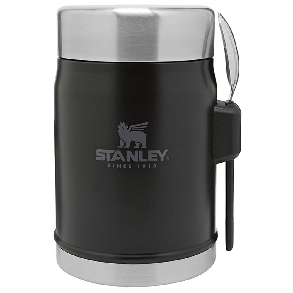 STANLEY Klasik Paslanmaz Çelik Siyah Yemek Termosu Kaşıklı 0,40 LT