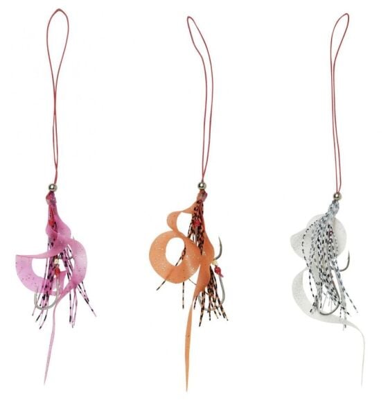 SAVAGE GEAR Cuttle Eye Skirt L 2 Adet White Glow Sahte Balık