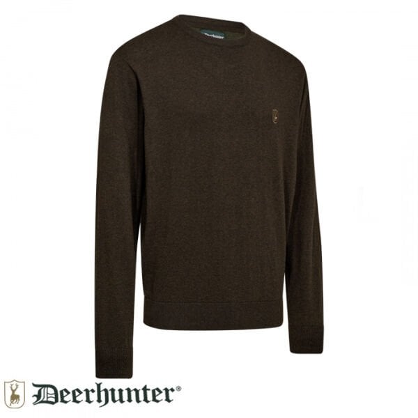 DEERHUNTER Harrington  Kahverengi Yuvarlak Yaka Kazak L