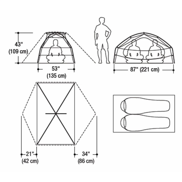 MARMOT LimeLight 2 Kişilik 4 Mevsim Kamp Çadırı