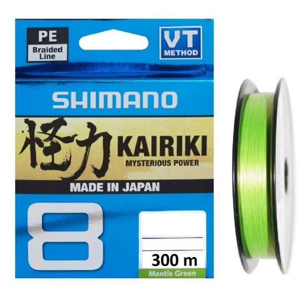 SHIMANO Kairiki 8 Mantis Green (Yeşil) 300m/0.130mm/8.2kg Misina