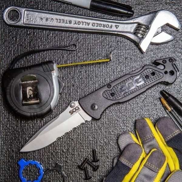 SOG FF-24 Tırtıklı Çakı Escape Bead Blasted