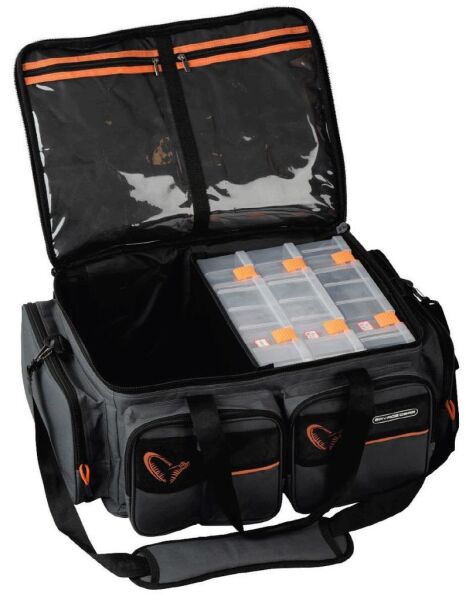 SAVAGE GEAR System Box Bag XL 3 Boxes + Waterproof Cover