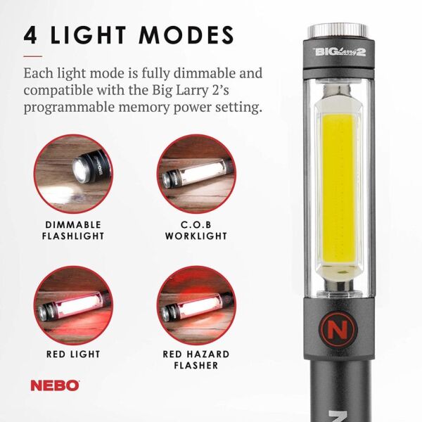 TRUE UTILITY  Nebo 6737 Big Larry 2 500 Lümen LED Fener